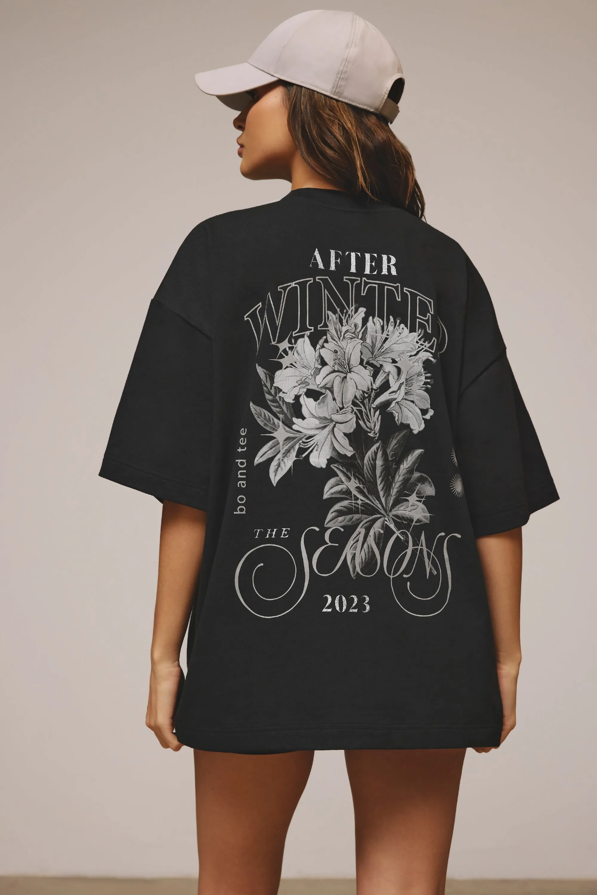 Limited Edition - Holographic Printed Short Sleeve T-Shirt in Black sold by Bo + Tee