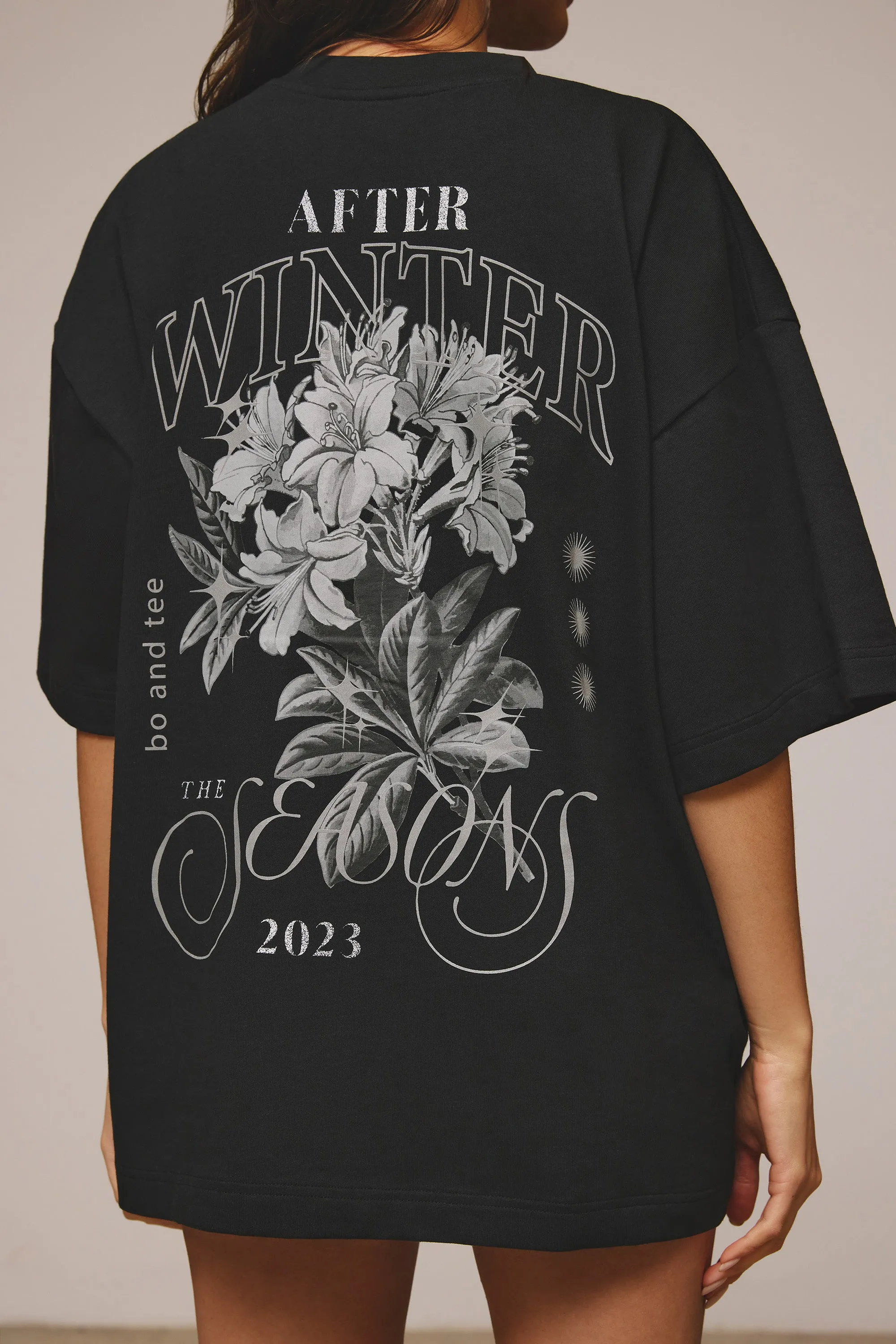 Limited Edition - Holographic Printed Short Sleeve T-Shirt in Black sold by Bo + Tee product image thumbnail 2