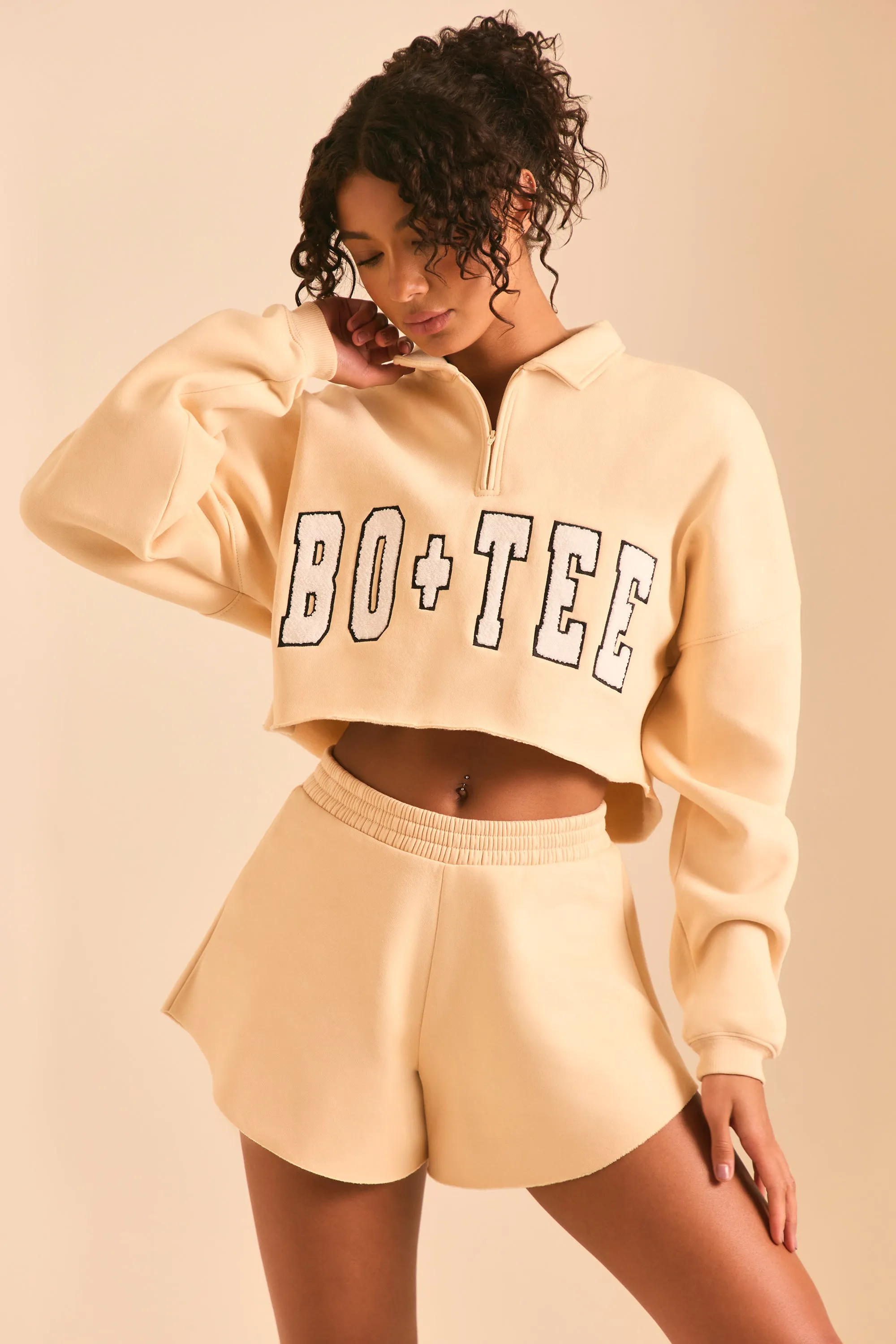 Restore - Half Zip Sweater in Sand sold by Bo + Tee product image thumbnail 2