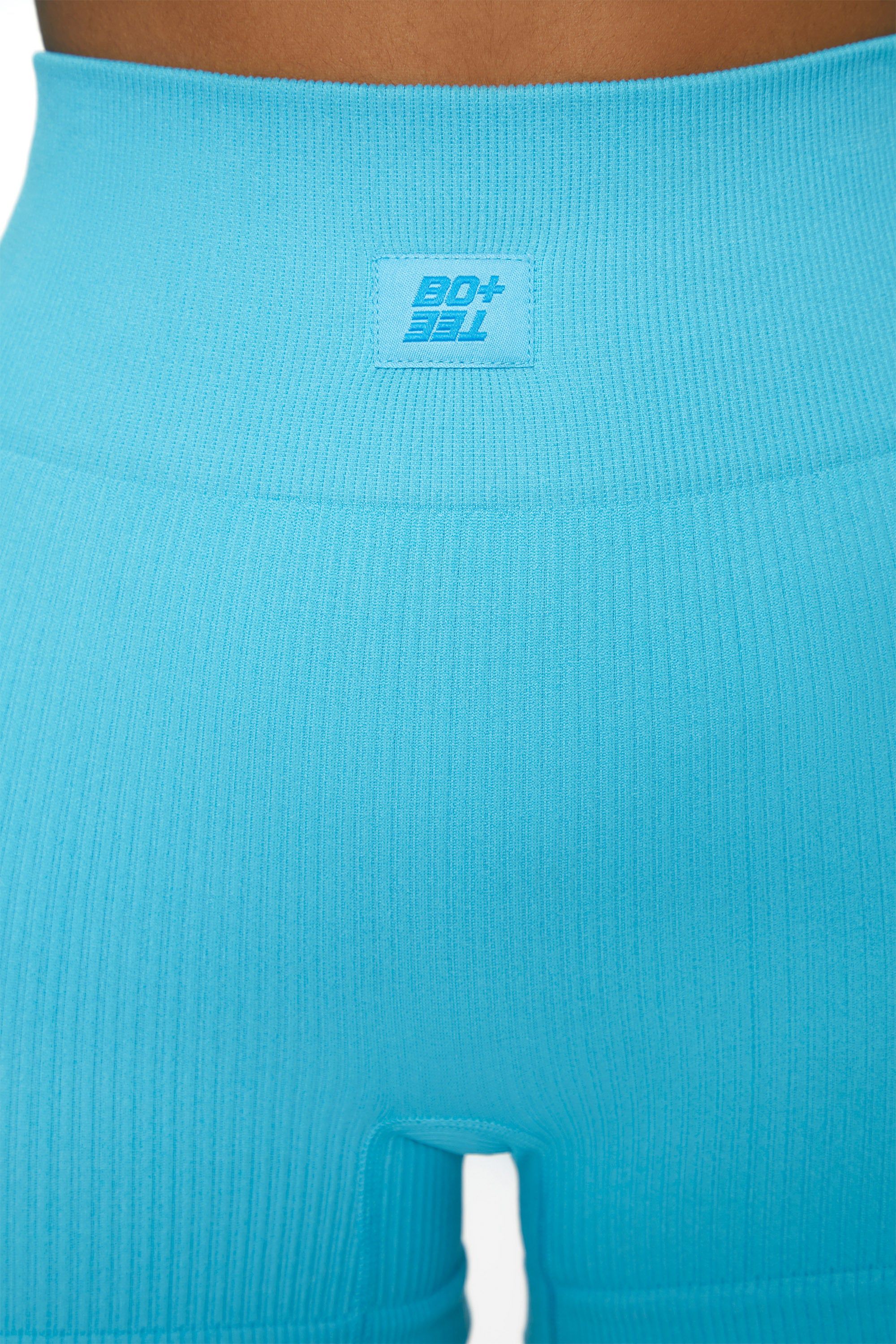 Run For It - High Waist Mini Shorts in Blue sold by Bo + Tee product image thumbnail 4