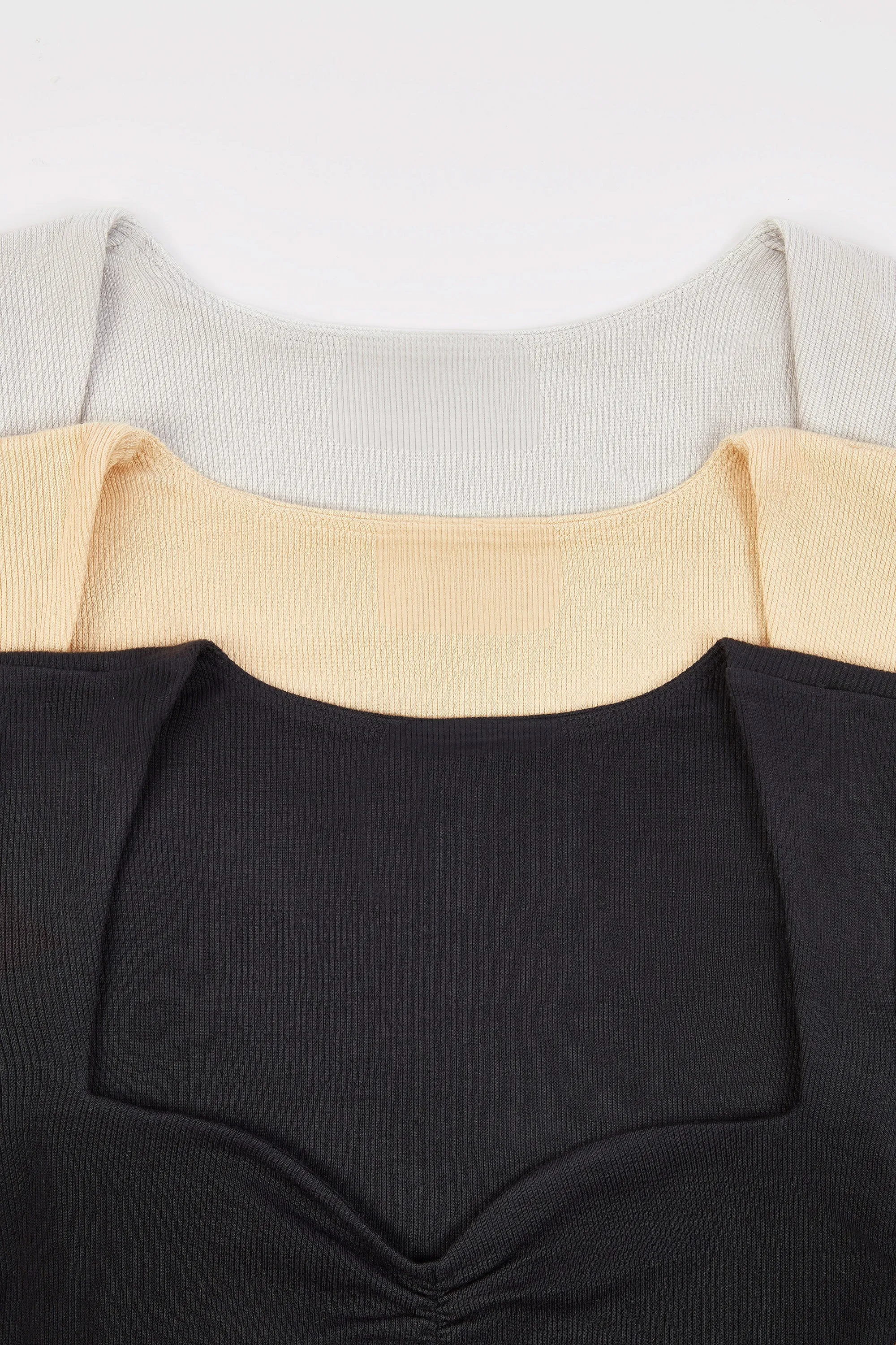 Calm - Modal Rib Long Sleeve Crop Top Bundle sold by Bo + Tee product image thumbnail 2