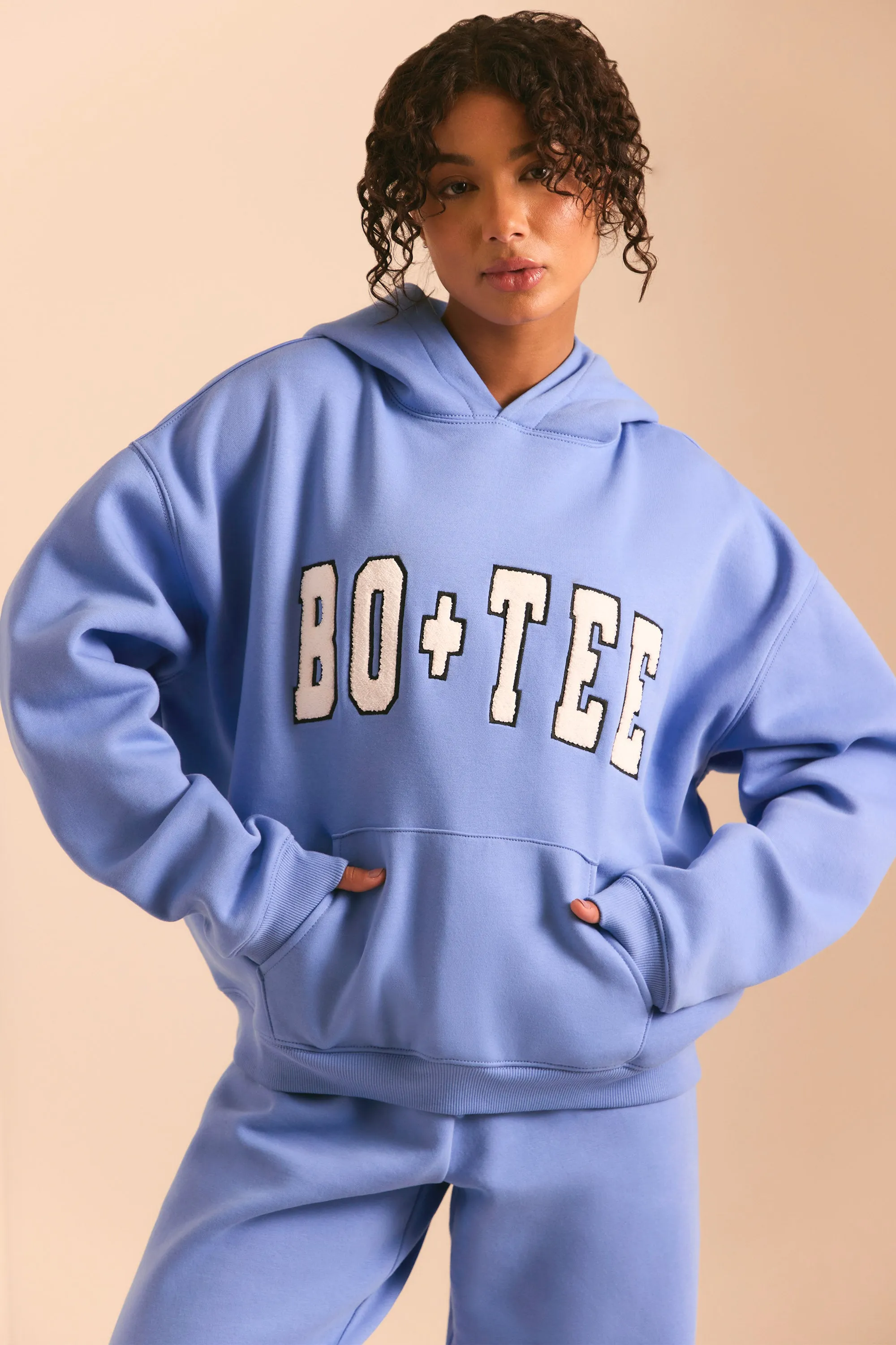 Off Duty - Oversized Hoodie in Cerulean Blue sold by Bo + Tee product image thumbnail 5