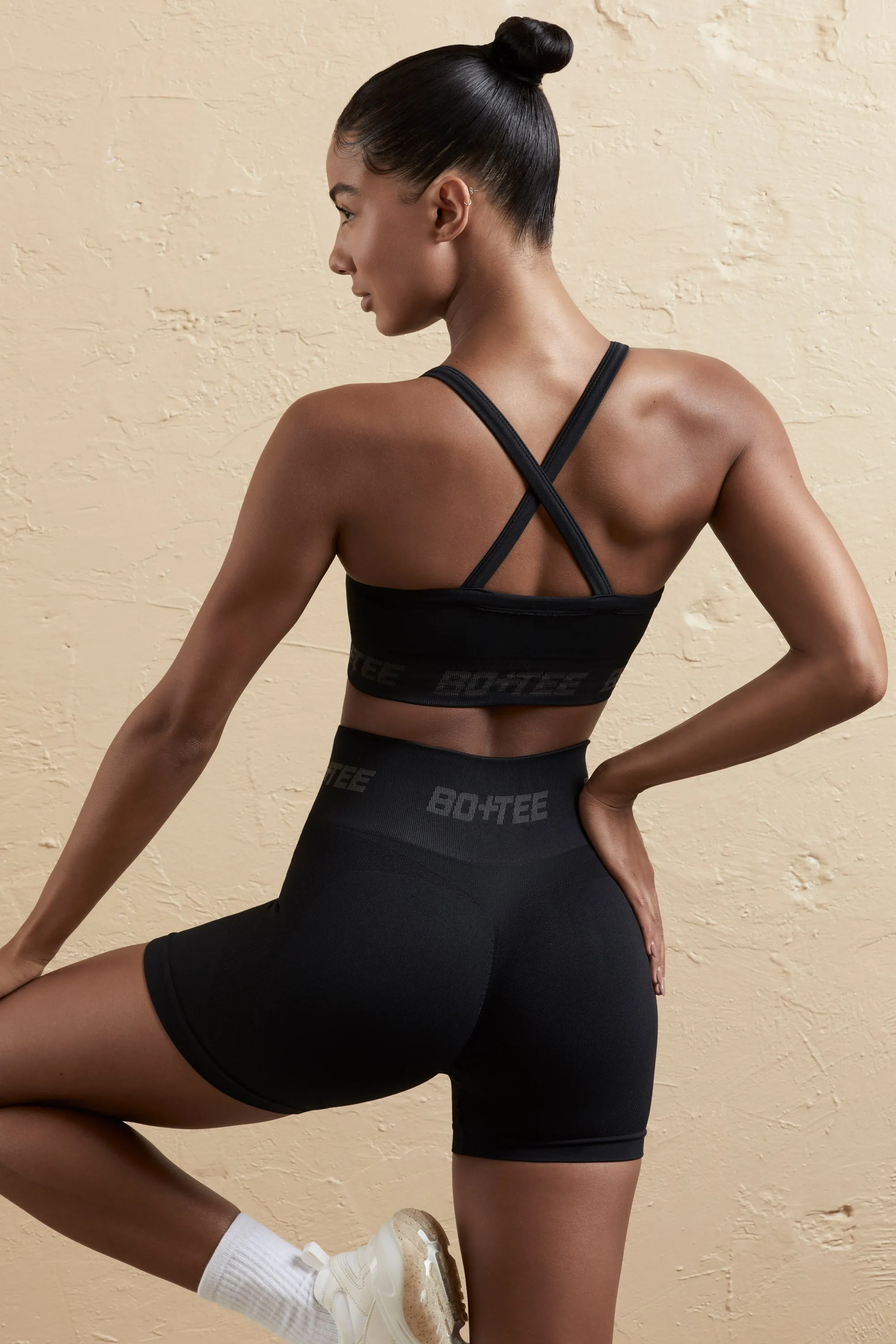 Undefeated - Cross Back Sports Bra in Black sold by Bo + Tee product image thumbnail 3