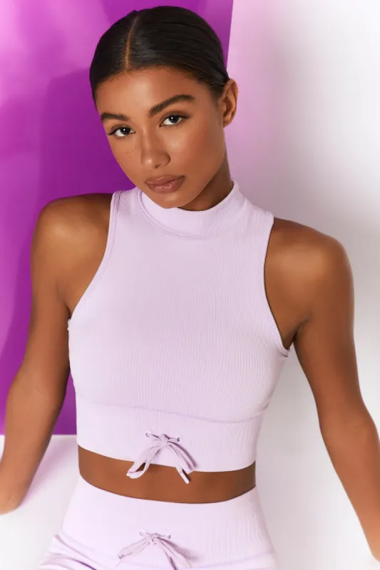 Miles Ahead - Crop Top in Lilac sold by Bo + Tee