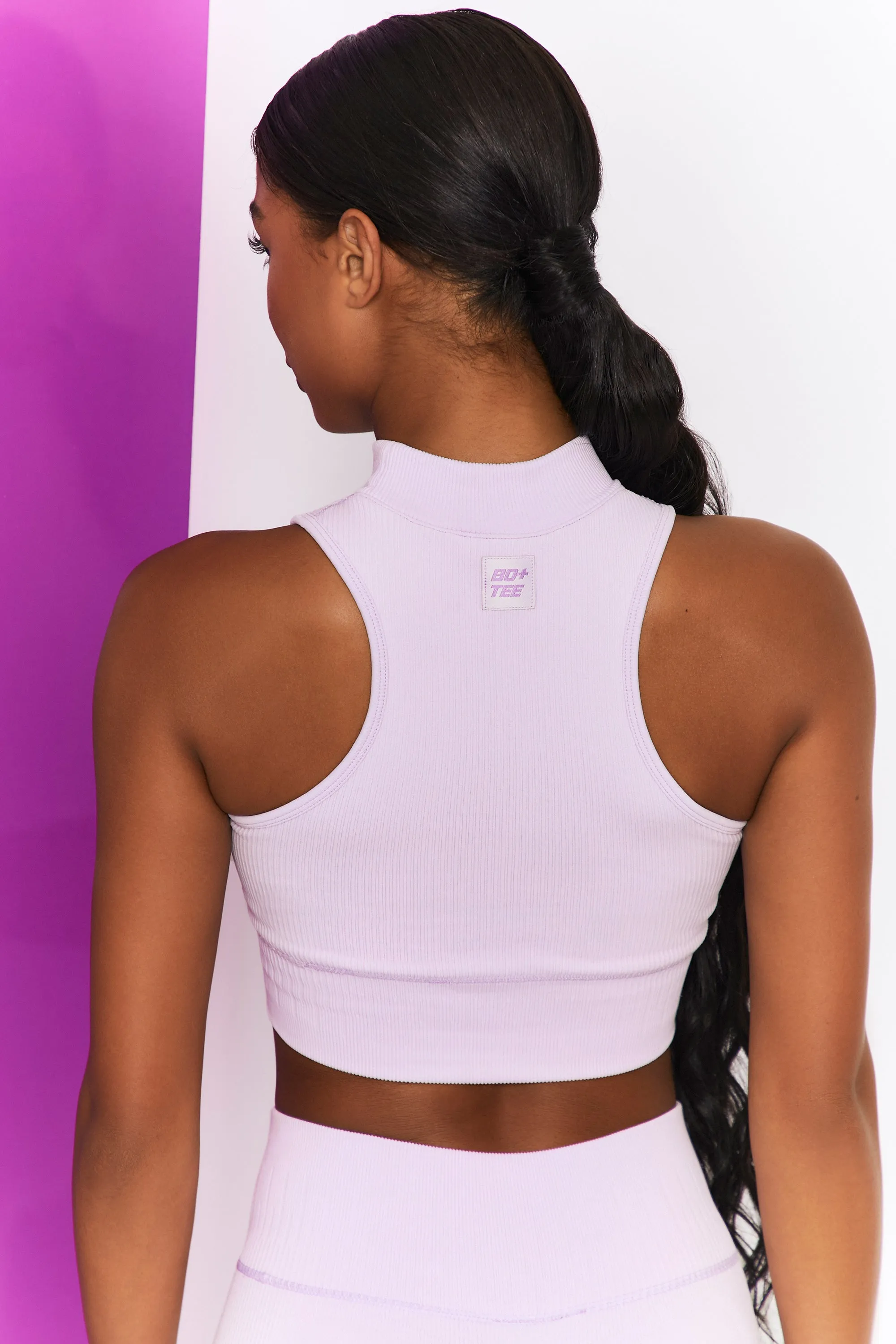 Miles Ahead - Crop Top in Lilac sold by Bo + Tee product image thumbnail 3