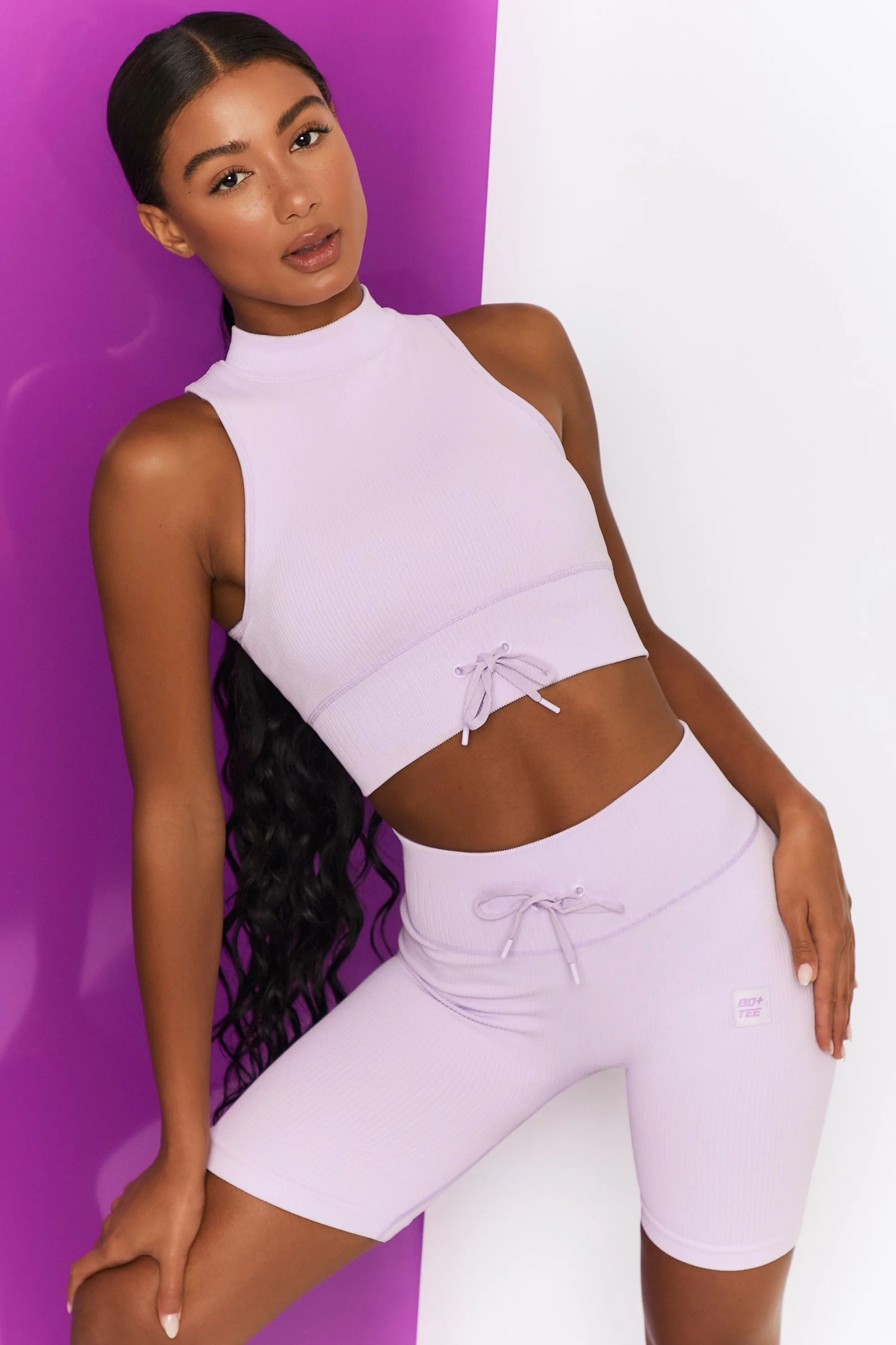 Miles Ahead - Crop Top in Lilac sold by Bo + Tee product image thumbnail 2