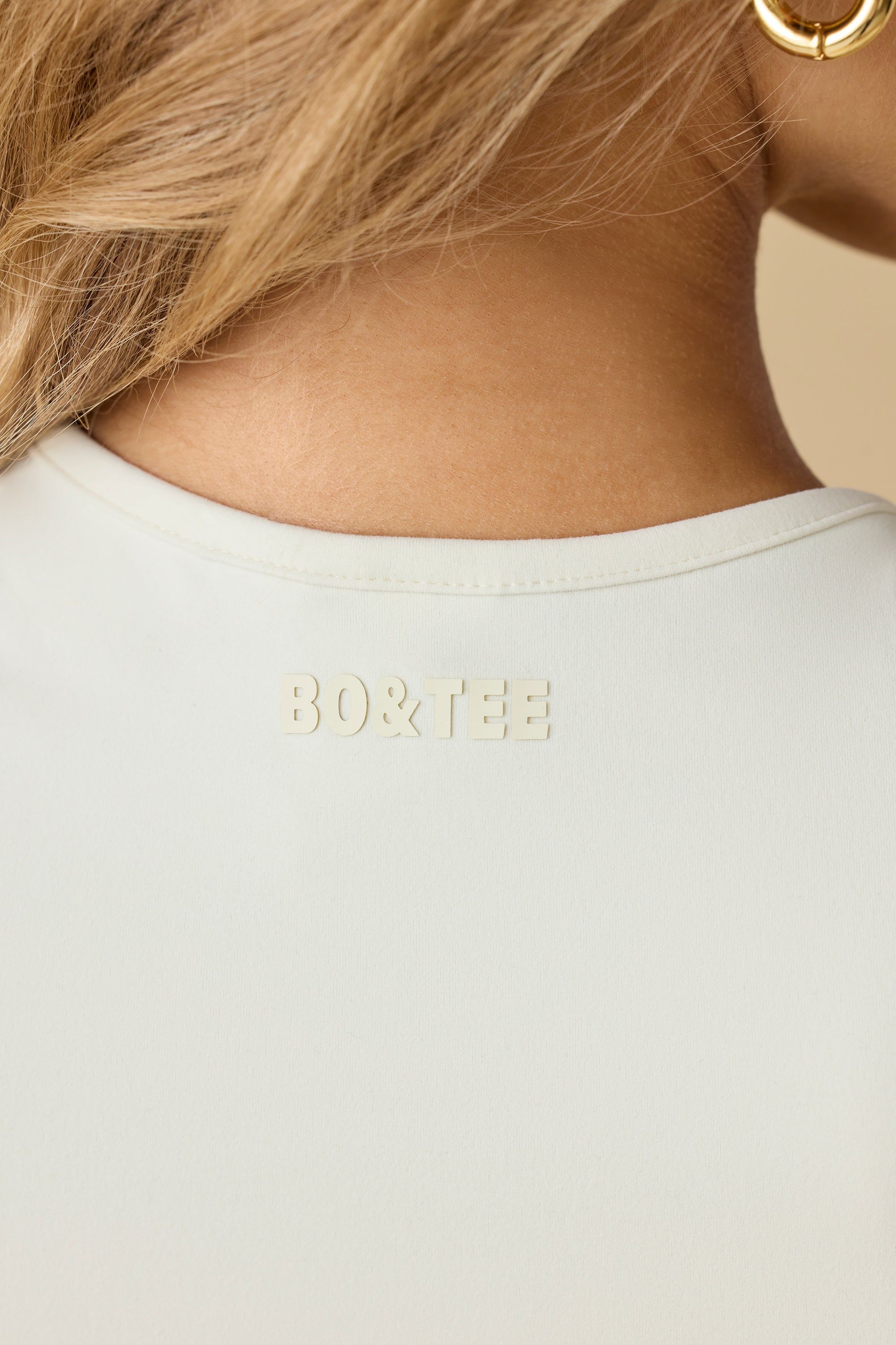 Gentle - Soft Active Short Sleeve Tee in Bone sold by Bo + Tee product image thumbnail 4