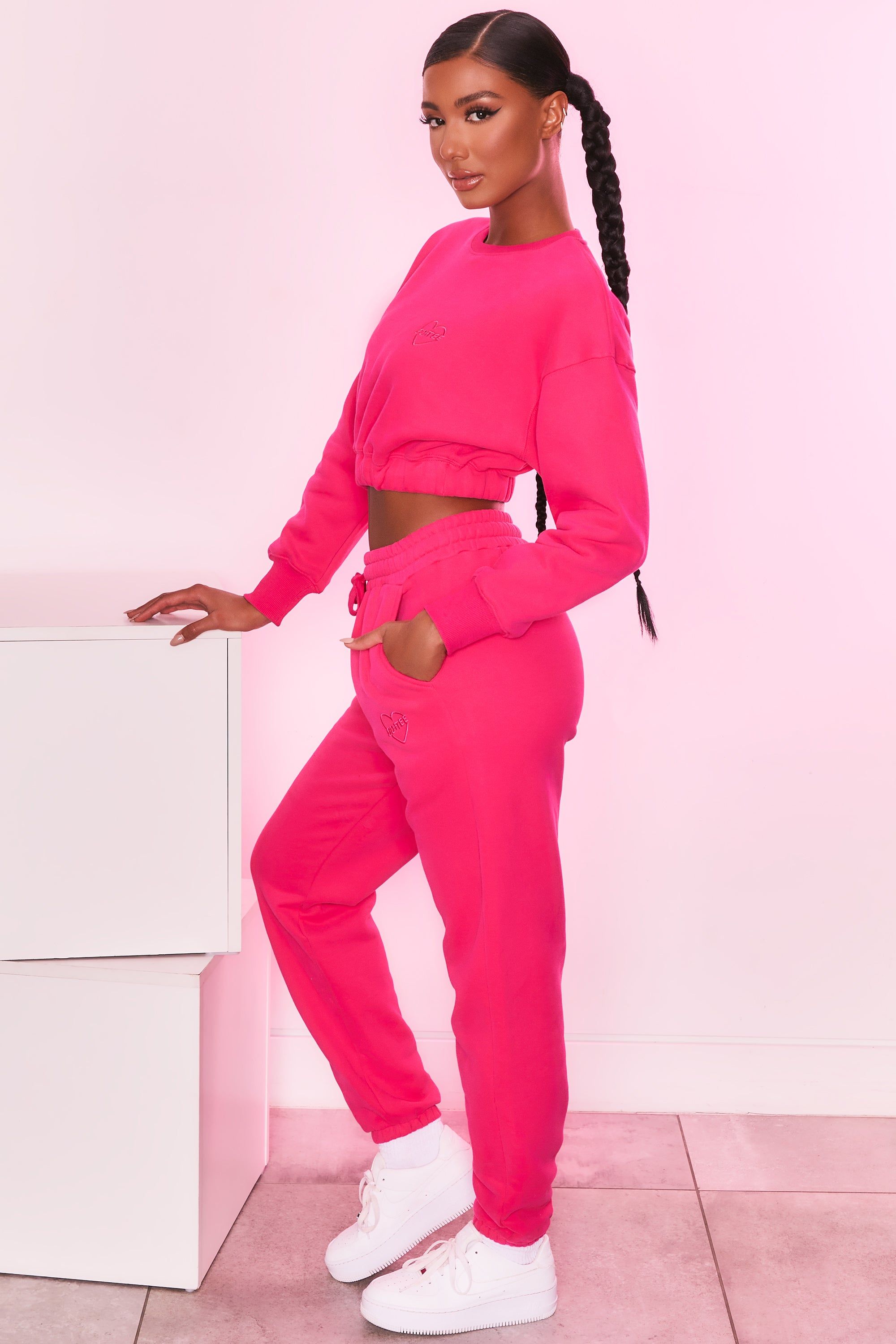 Take Care Petite - Joggers in Hot Pink sold by Bo + Tee product image thumbnail 2