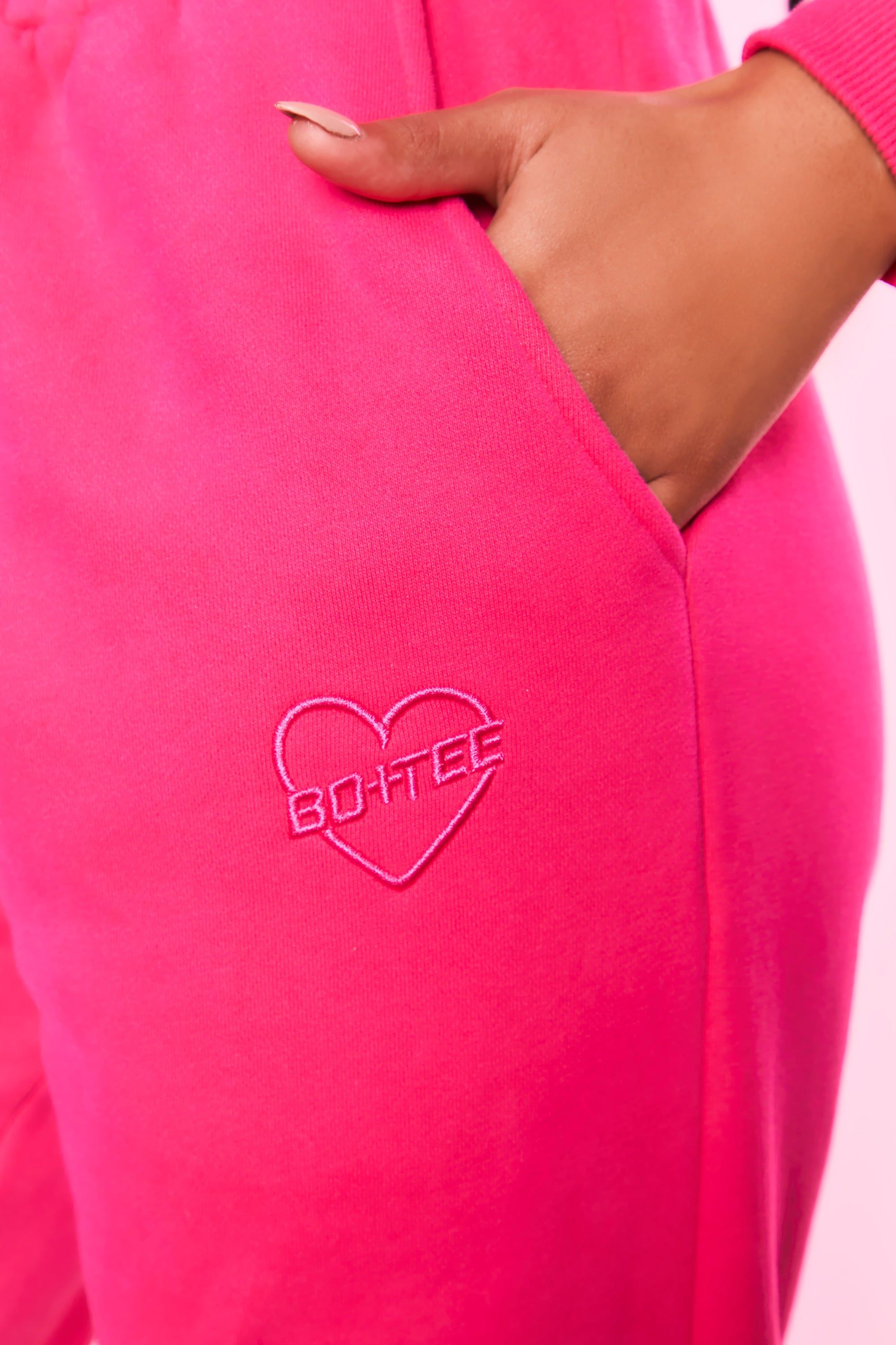 Take Care Petite - Joggers in Hot Pink sold by Bo + Tee product image thumbnail 4