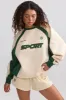 Oversized Colourblock Sweatshirt in Marble sold by Bo + Tee