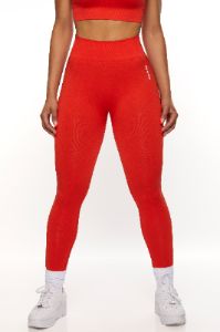 Motivation - High Waist Seamless Leggings in Red sold by Bo + Tee