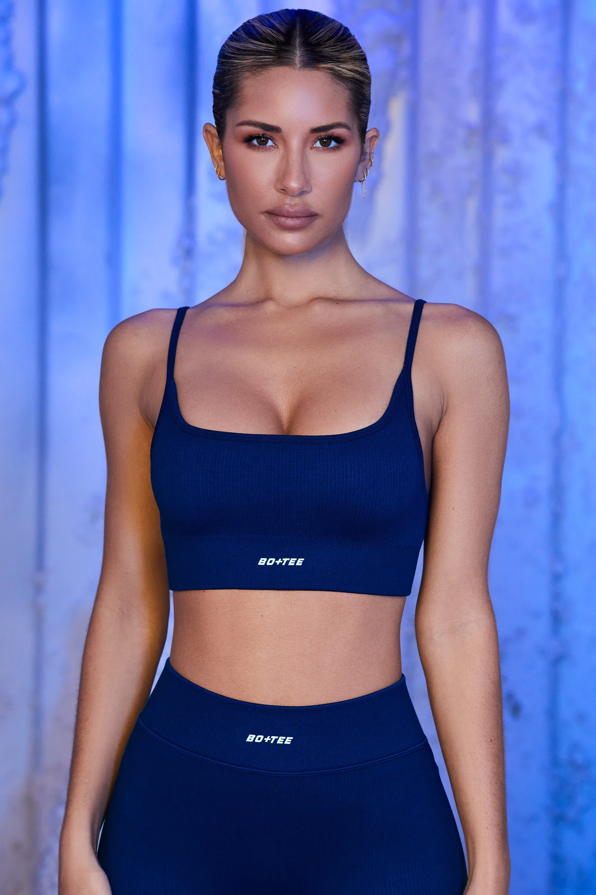 Optimum - Sports Bra - Navy sold by Bo + Tee