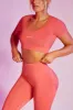 Mindset - Seamless Scoop Neck Crop Top in Coral sold by Bo + Tee
