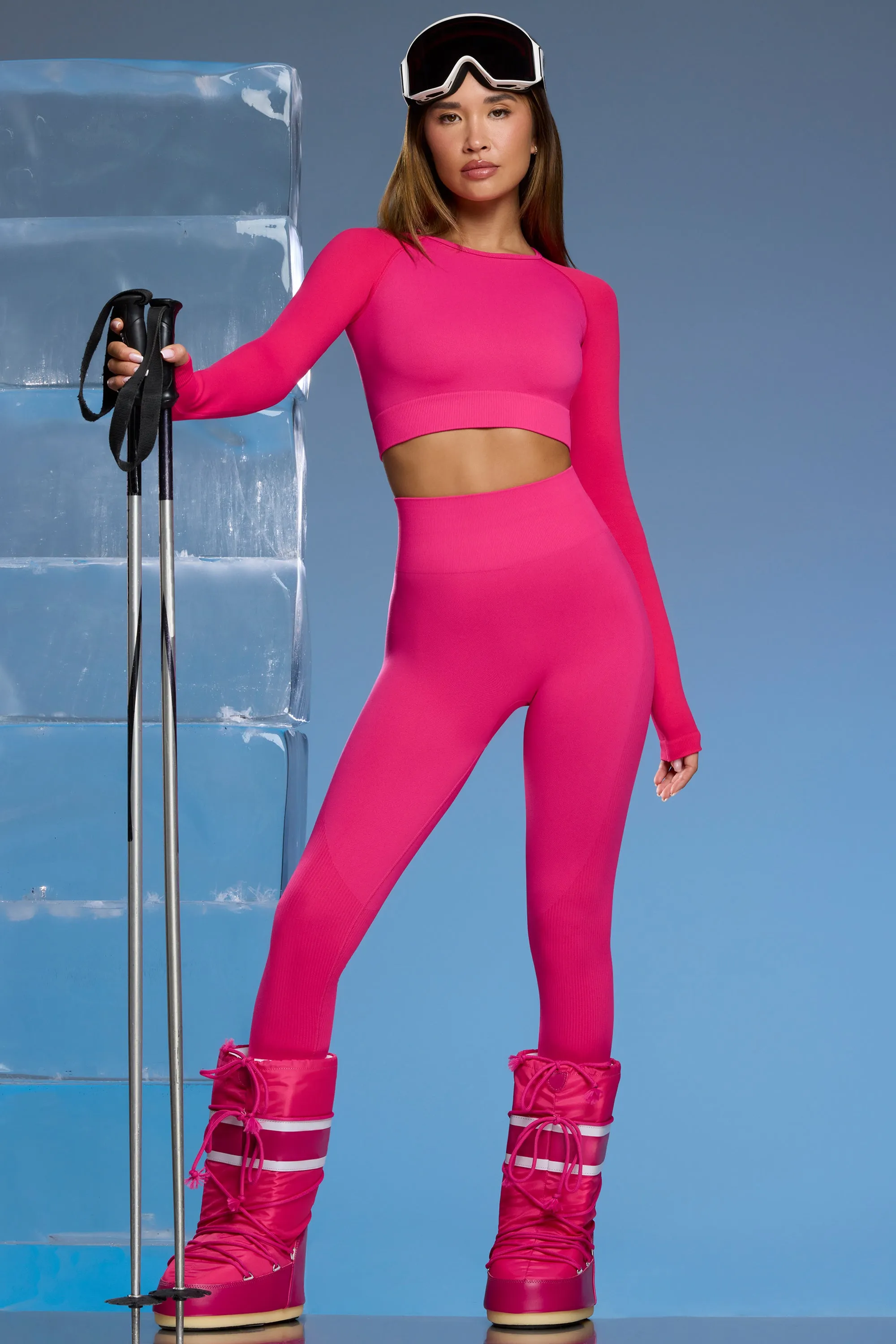 Super Sculpt Base Layer Leggings in Fuchsia Pink sold by Bo + Tee