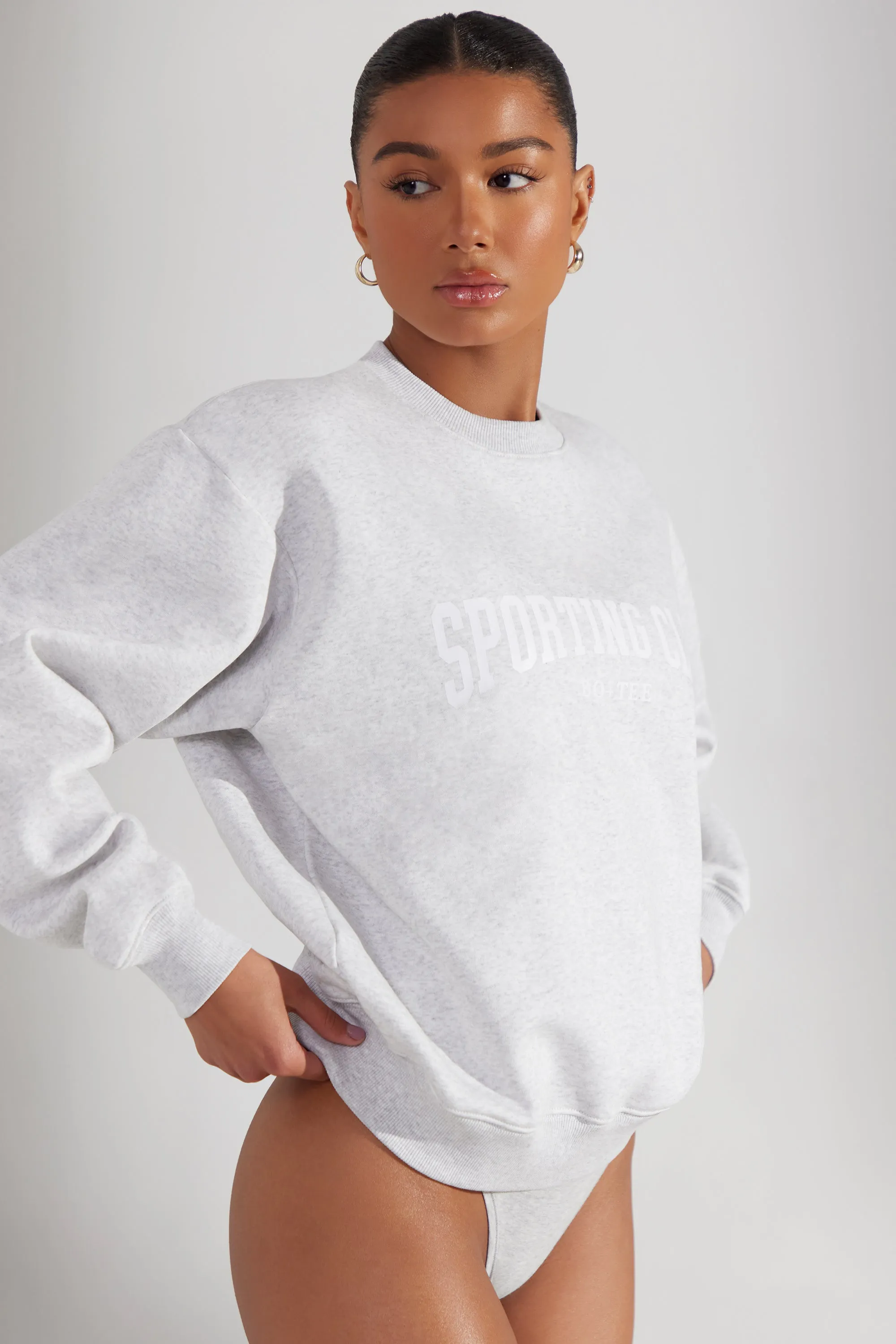 Origin - Oversized Sweatshirt in Heather Grey sold by Bo + Tee product image thumbnail 2