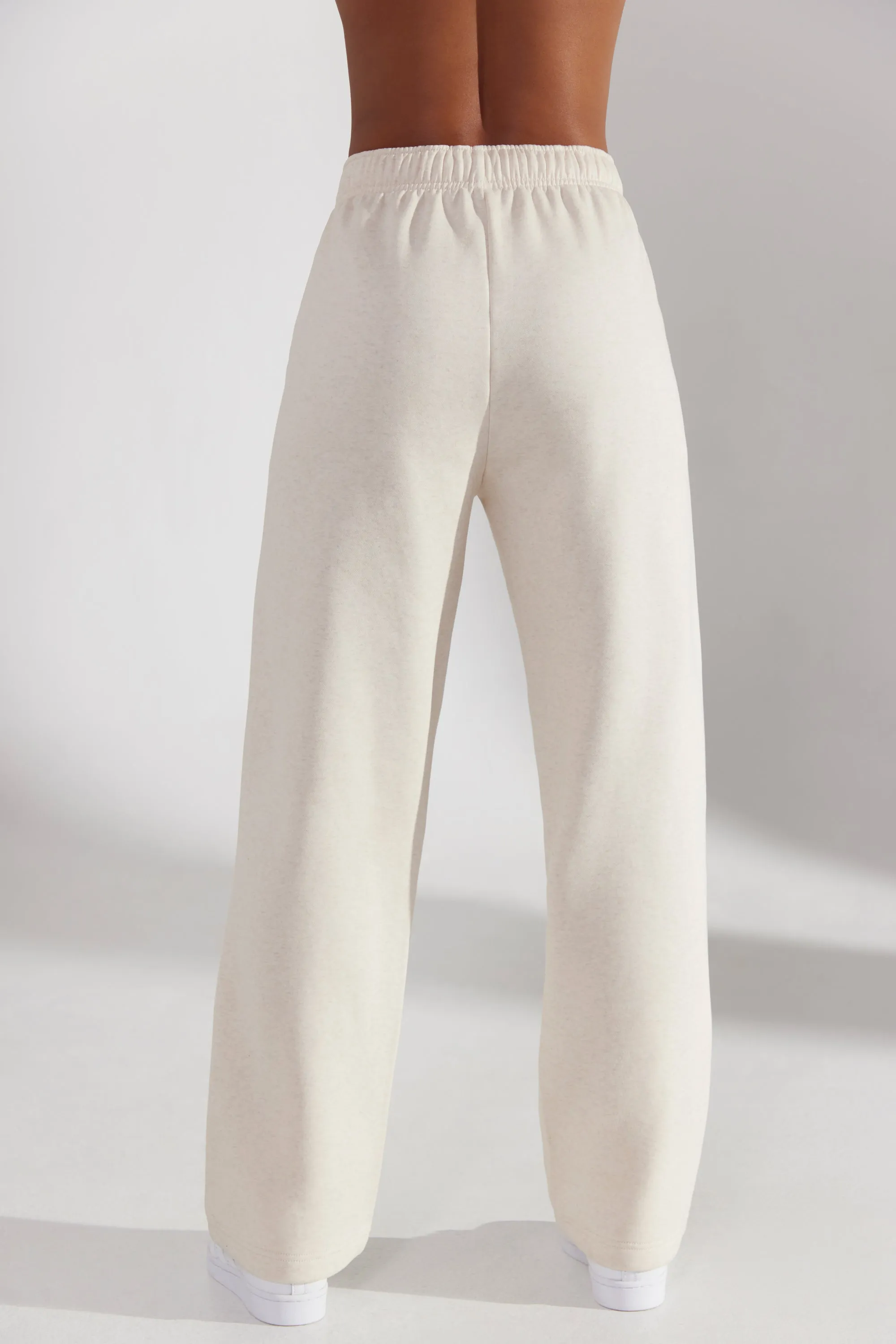 Principal - Petite Wide Leg Joggers in Heather Oat sold by Bo + Tee product image thumbnail 3