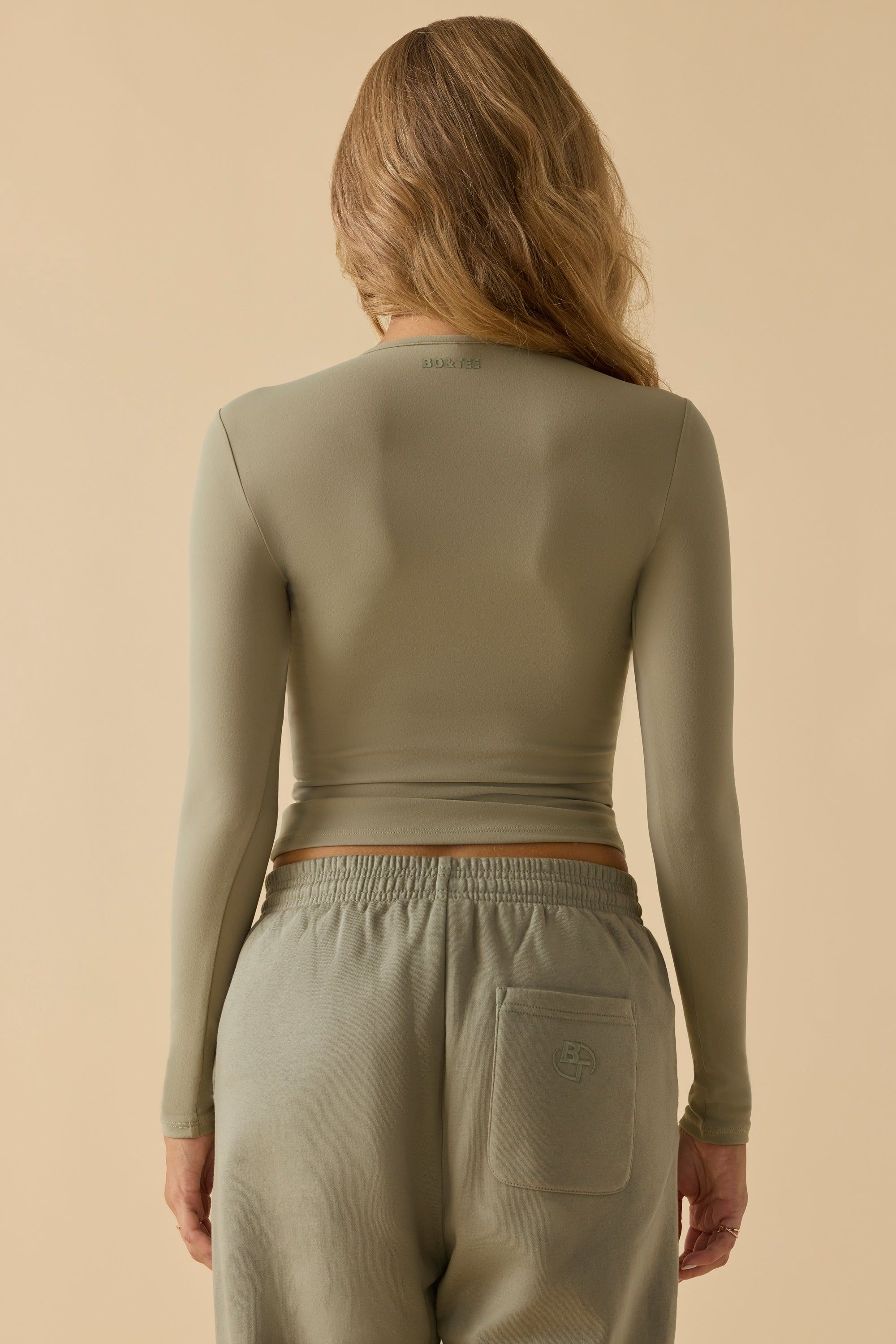 Mellow - Soft Active Long Sleeve Top in Soft Olive sold by Bo + Tee product image thumbnail 3