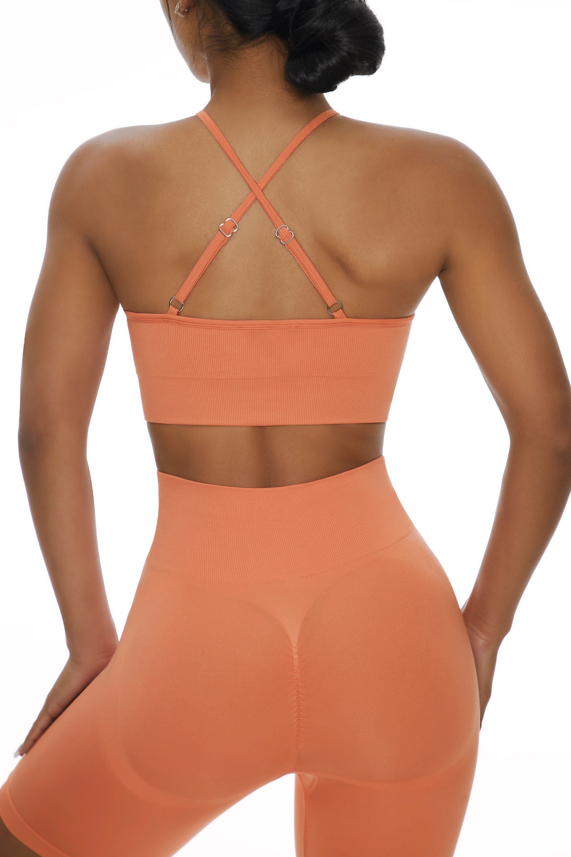 Incline - Racer Crop Top in Focus Peach sold by Bo + Tee product image thumbnail 3