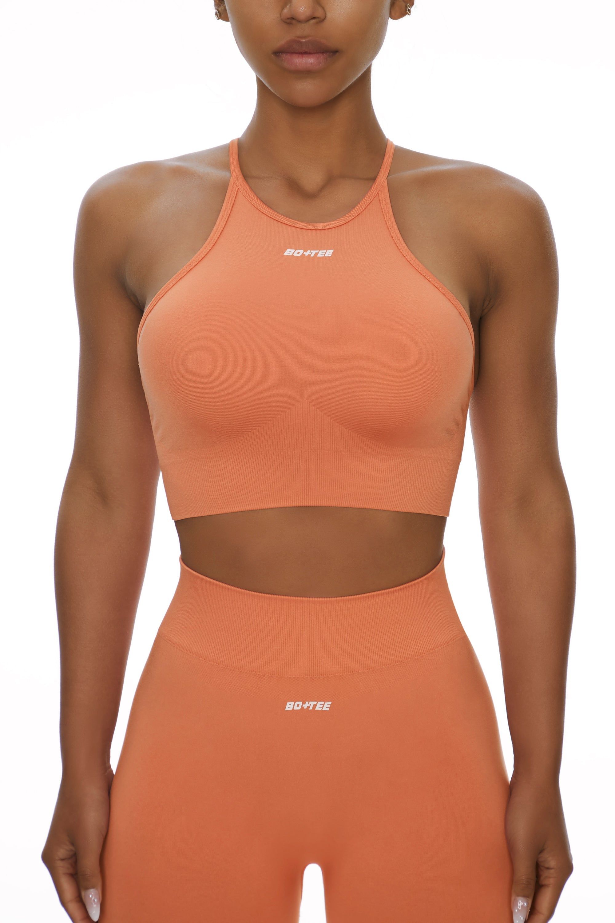 Incline - Racer Crop Top in Focus Peach sold by Bo + Tee product image thumbnail 6