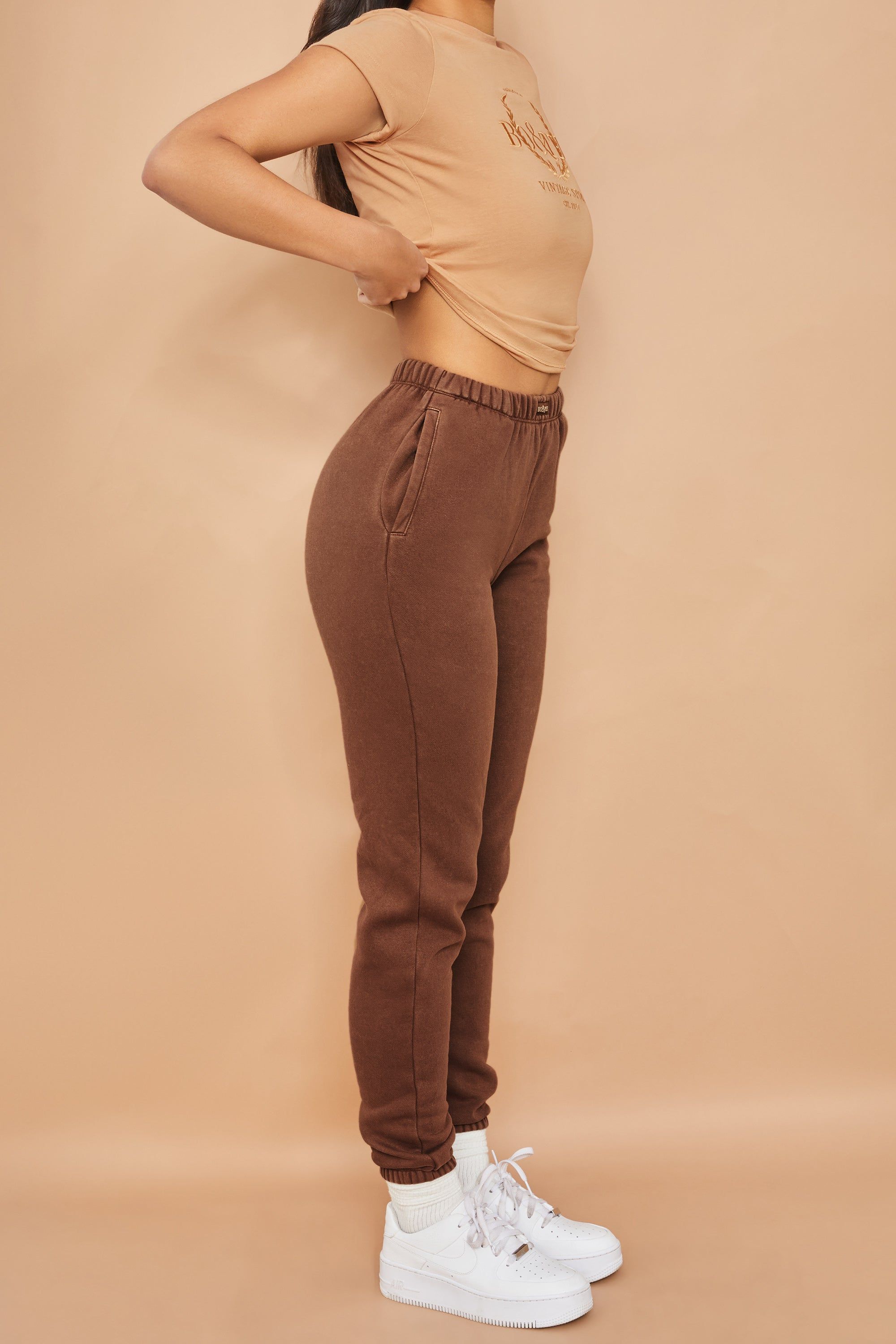 Home Run Tall - Joggers in Brown sold by Bo + Tee product image thumbnail 5