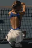 Soft Active Open-Back Bodysuit in Cobalt sold by Bo + Tee