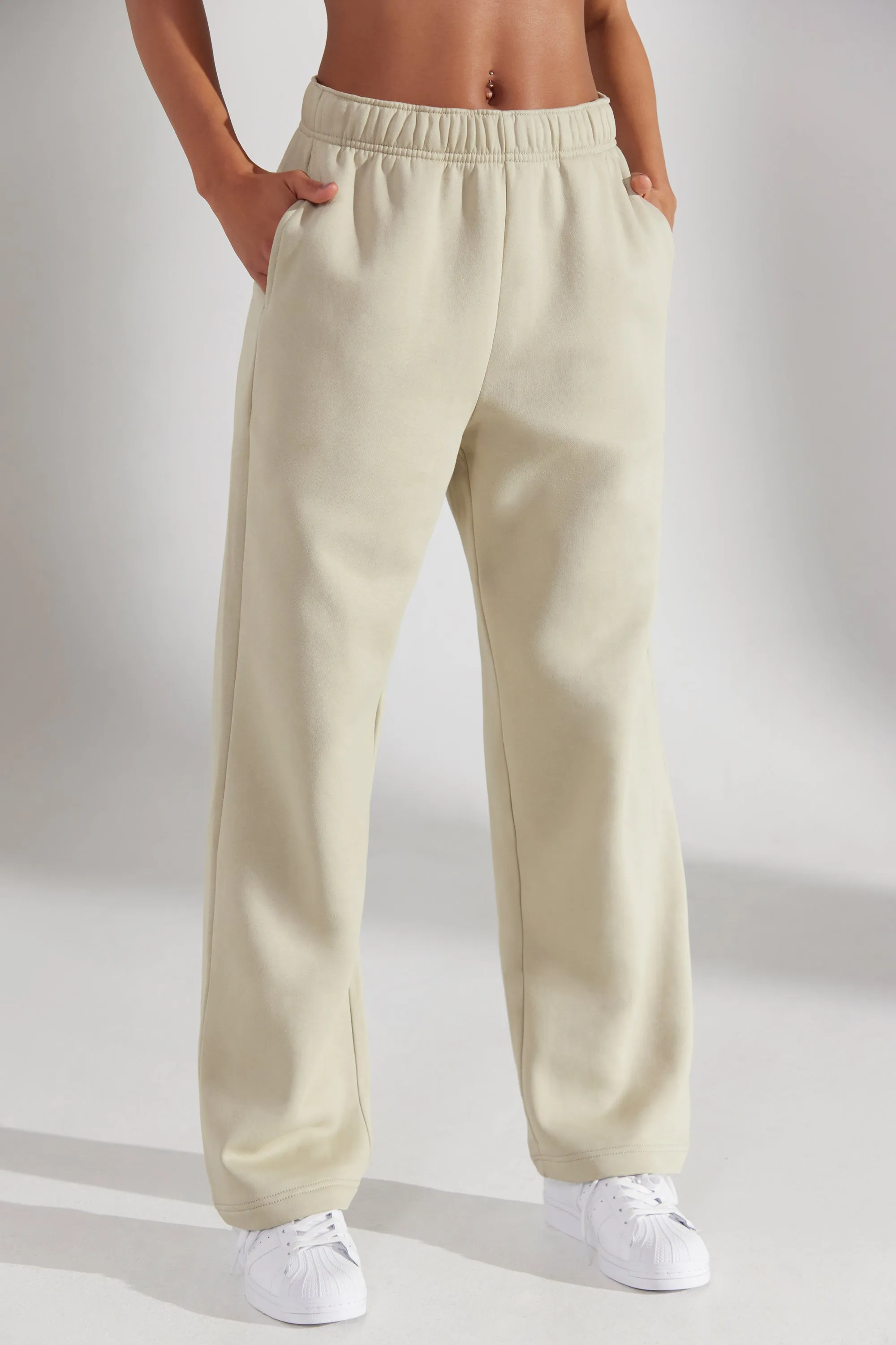 Principal - Wide Leg Joggers in Limestone sold by Bo + Tee product image thumbnail 5