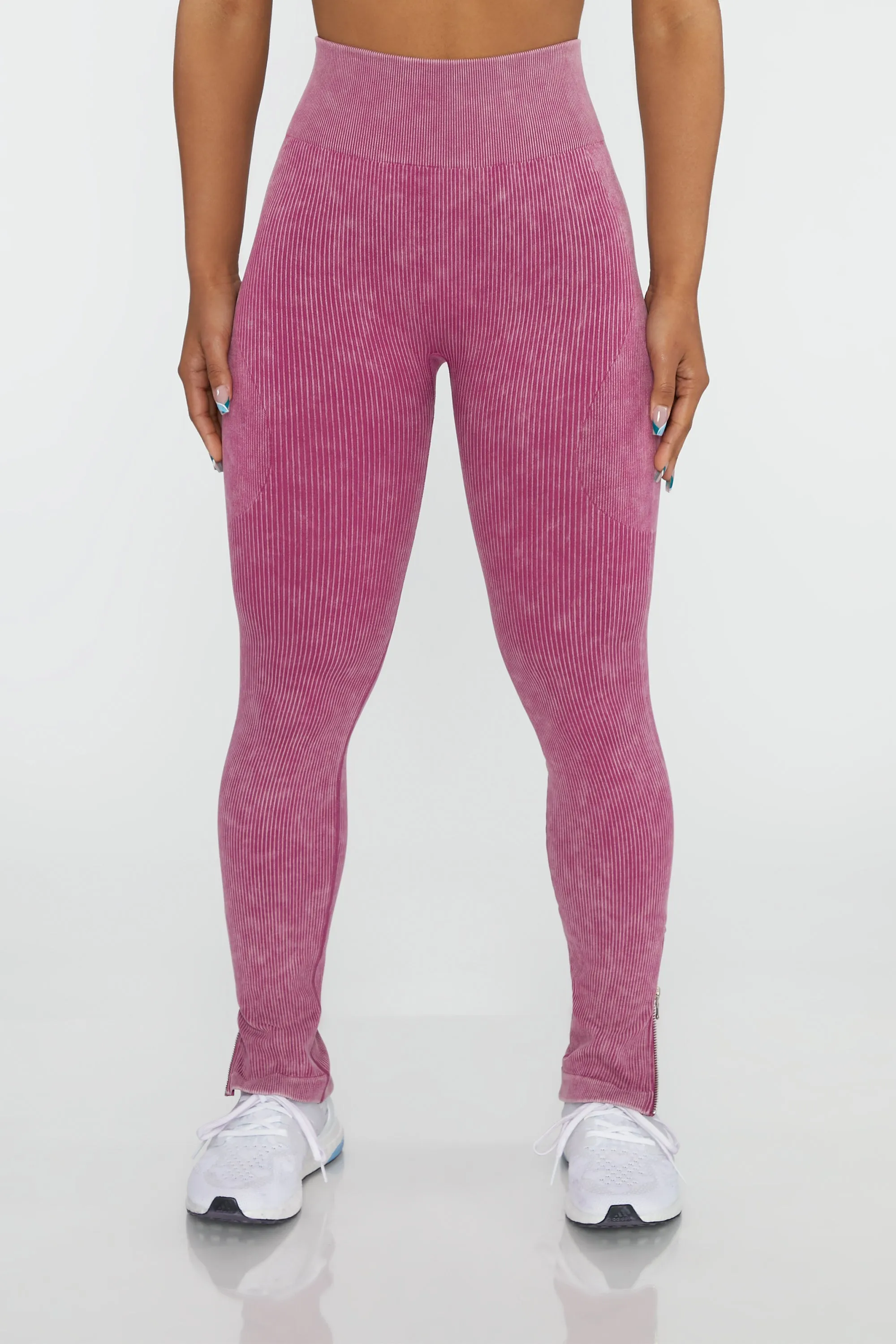 Petite Burner - Flare Leggings in Dark Pink sold by Bo + Tee product image thumbnail 3
