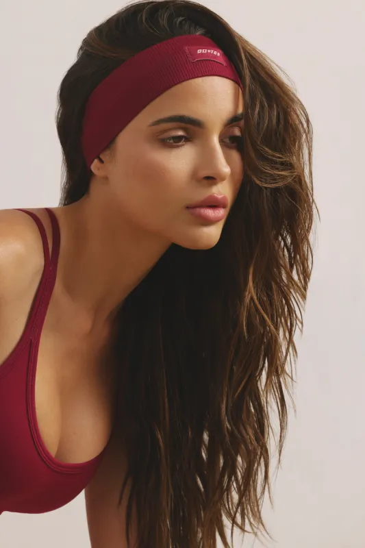 Sleek - Seamless Rib Define Luxe Headband in Raspberry sold by Bo + Tee