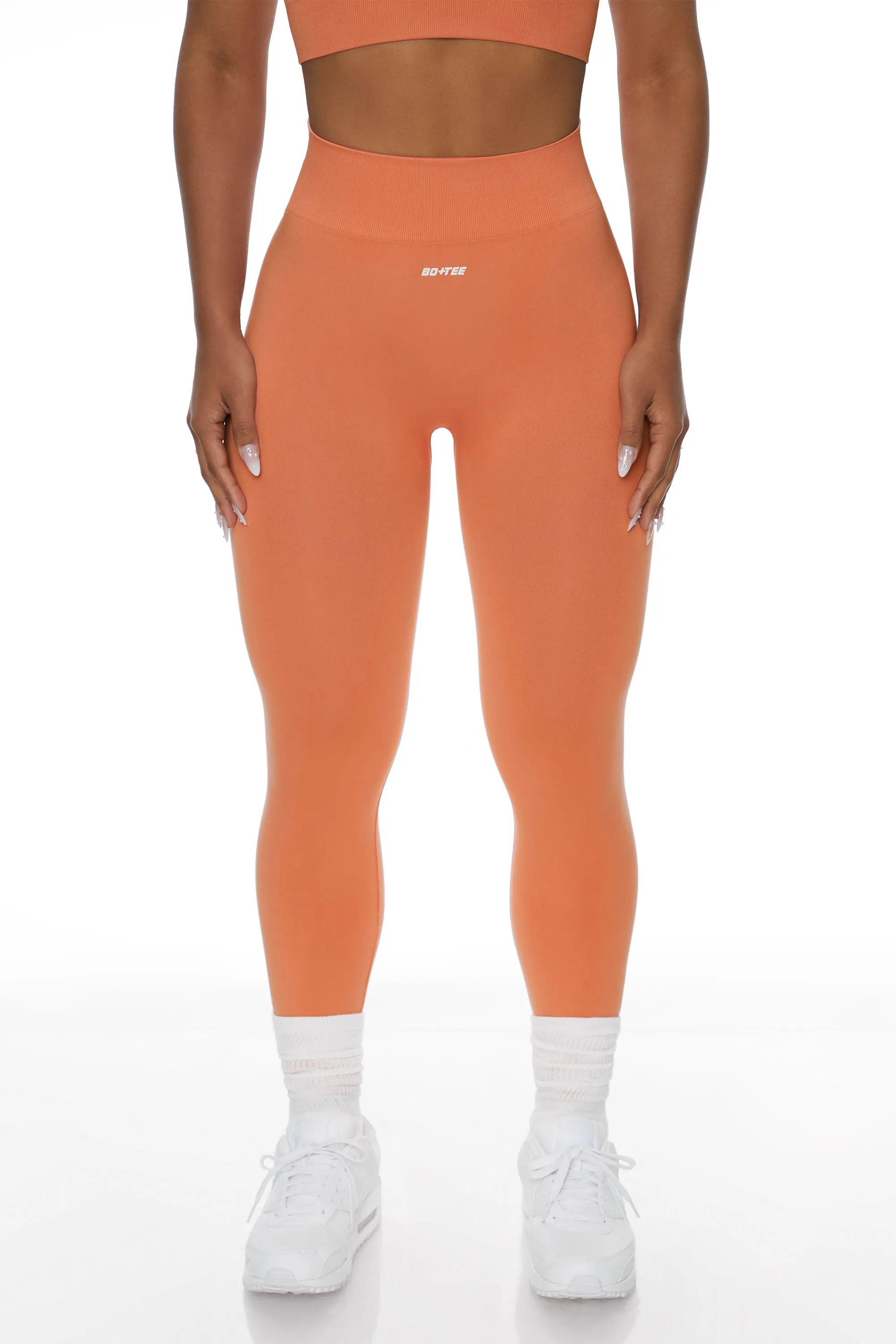 Superset - Full Length Leggings in Peach sold by Bo + Tee product image thumbnail 3