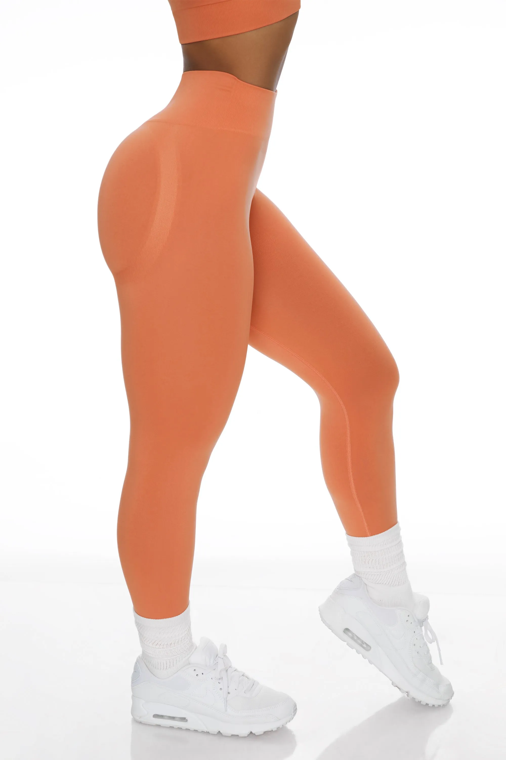 Superset - Full Length Leggings in Peach sold by Bo + Tee product image thumbnail 2