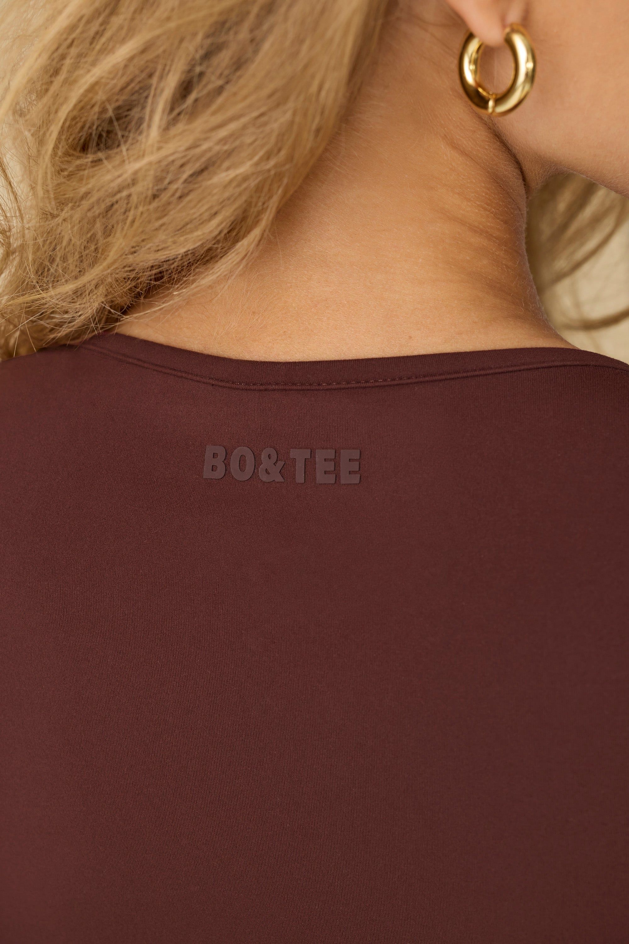 Mellow - Soft Active Long Sleeve Top in Mahogany sold by Bo + Tee product image thumbnail 4