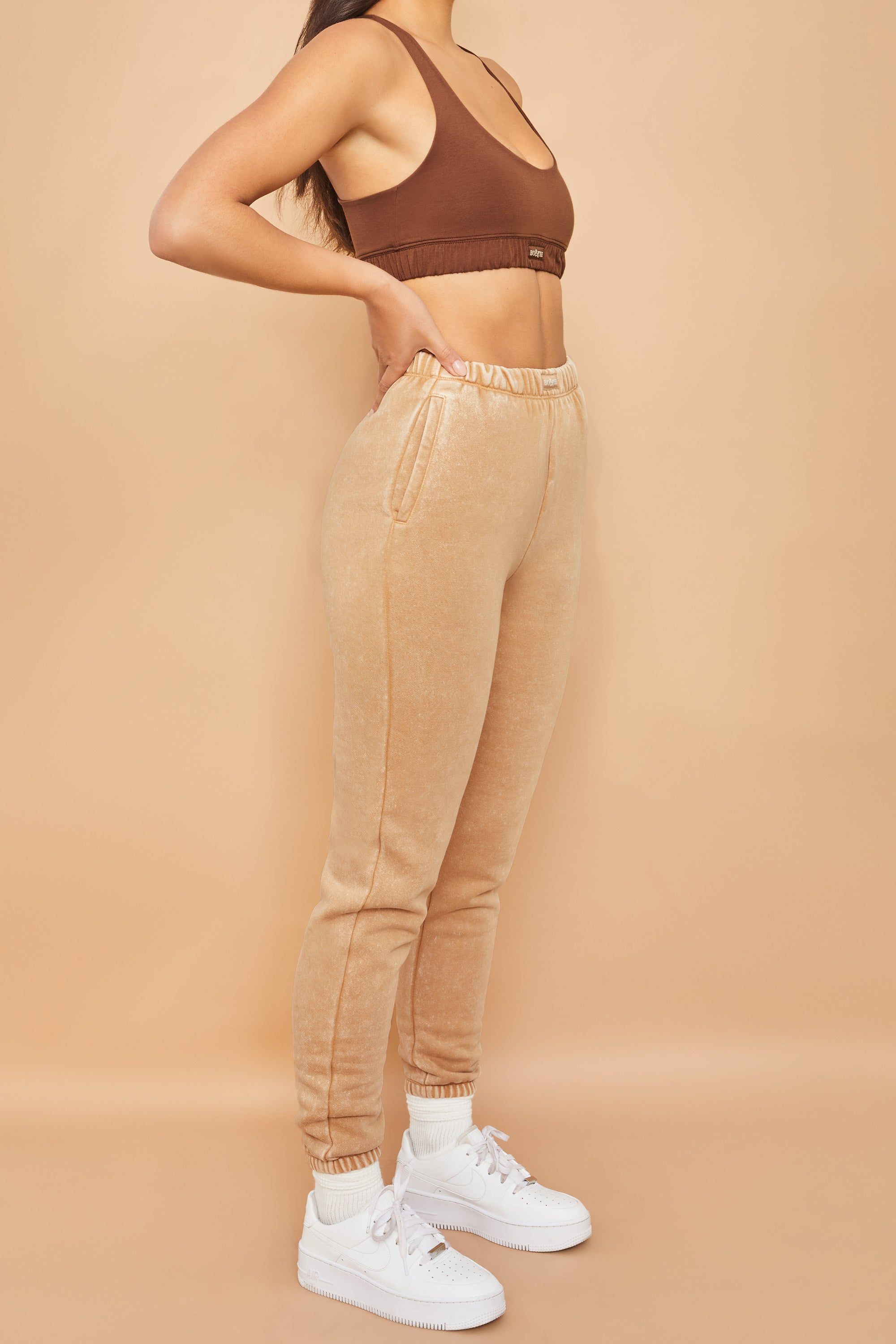 Home Run Petite - Joggers in Beige sold by Bo + Tee product image thumbnail 2