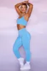 Superset - Petite Curved Waist Seamless Leggings in Blue sold by Bo + Tee
