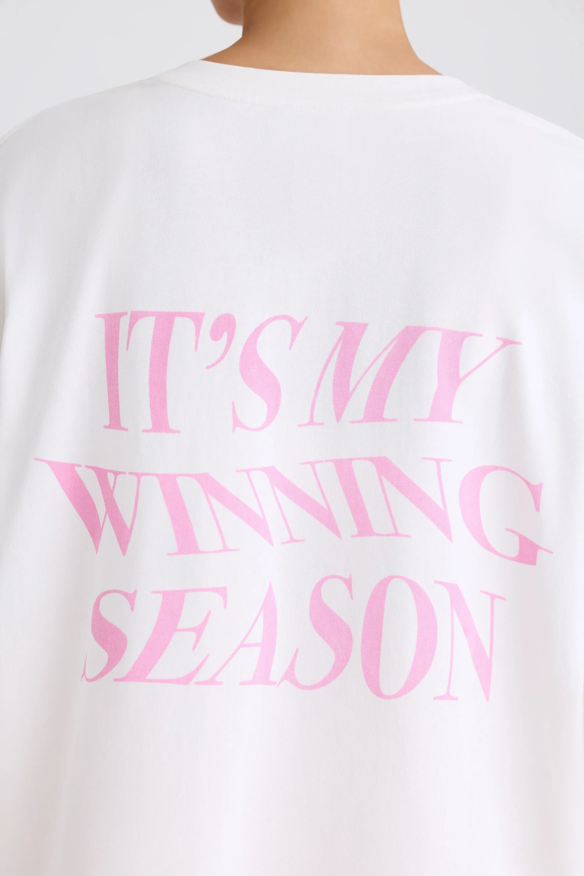 Soft Cotton Jersey Oversized T-Shirt in White sold by Bo + Tee product image thumbnail 4