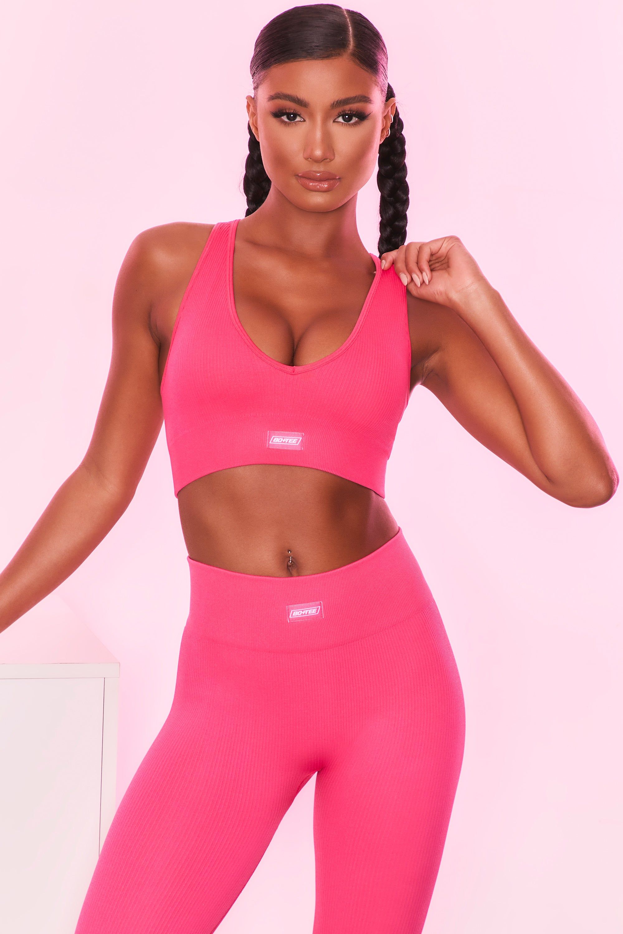 Be The Best - Crop Top in Hot Pink sold by Bo + Tee product image thumbnail 6