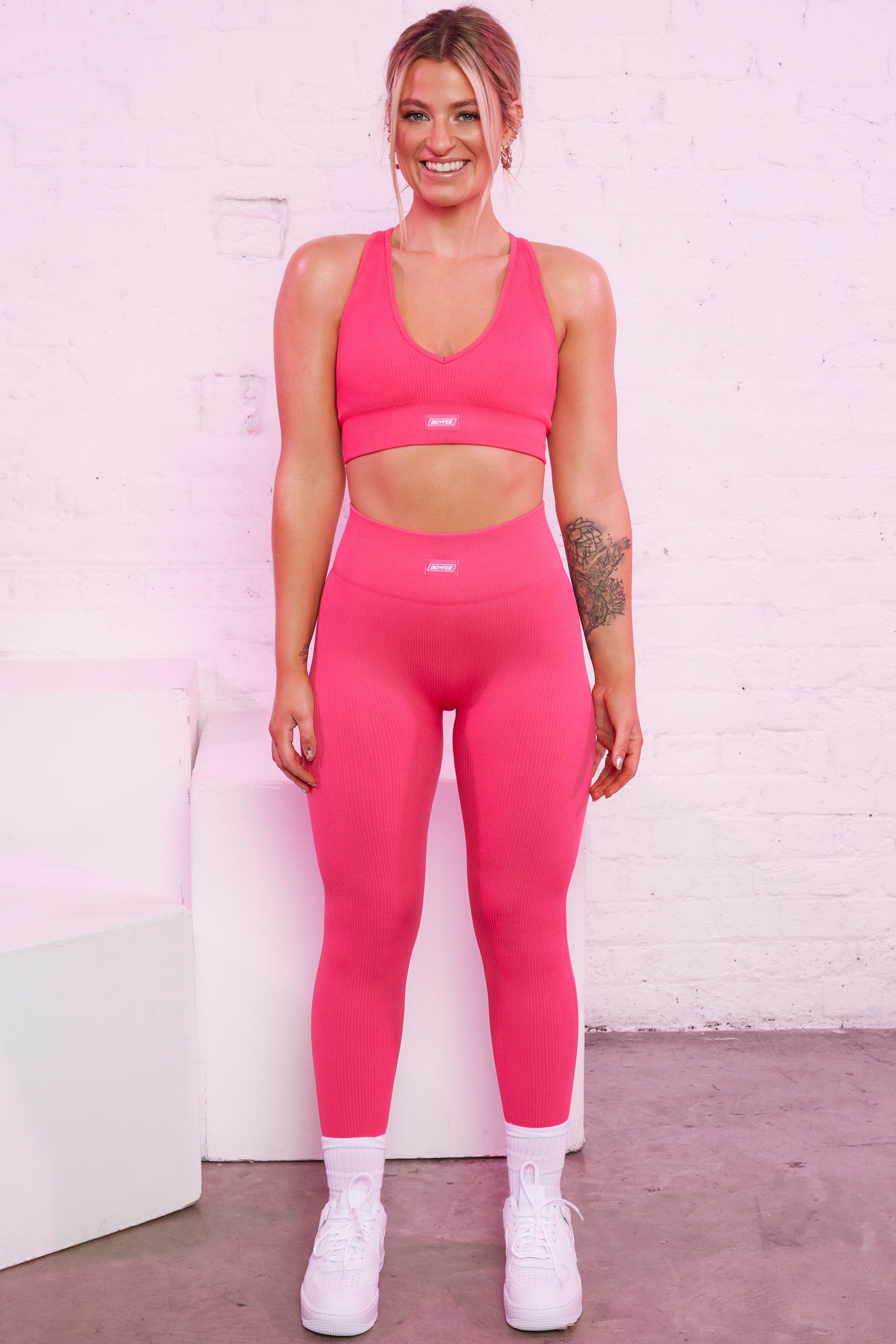 Be The Best - Crop Top in Hot Pink sold by Bo + Tee product image thumbnail 2