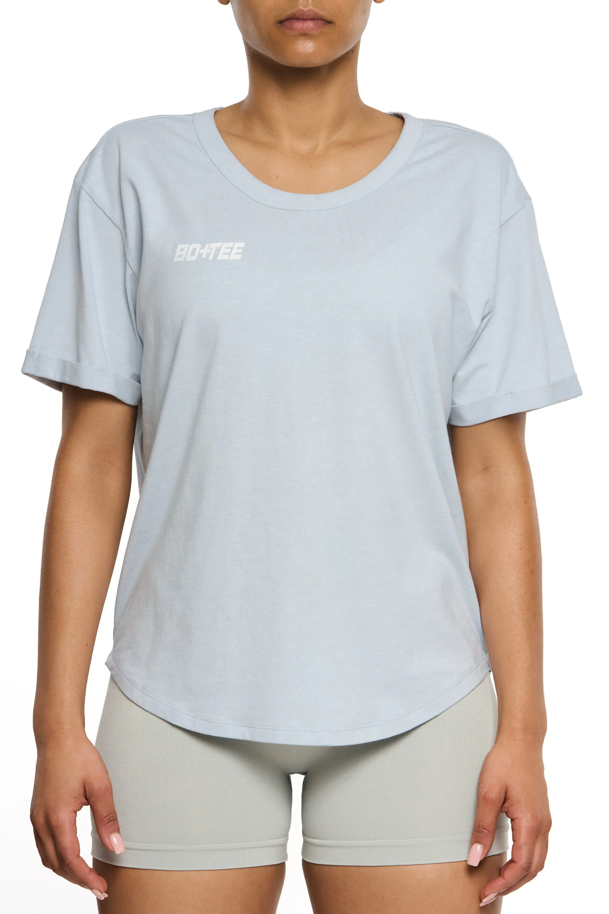 Relax - Oversized Long Length T-Shirt in Grey sold by Bo + Tee product image thumbnail 4