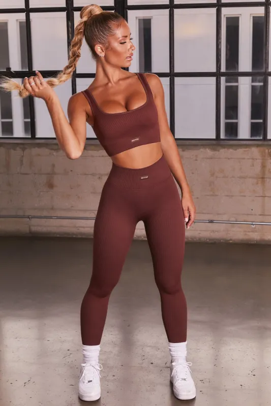 Back In Gear - Leggings in Dark Brown made by Bo + Tee