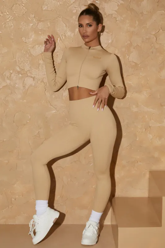 In Training Petite - Leggings - Beige sold by Bo + Tee