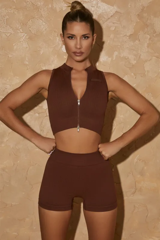 Definition - Mini Shorts - Warm Brown sold by Bo + Tee