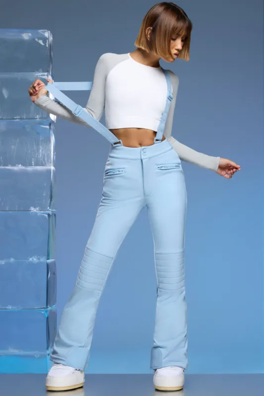 Glacier - Petite Fleece Lined Ski Pants in Baby Blue made by Bo + Tee