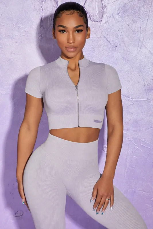 Chase - Crop Top in Lilac sold by Bo + Tee
