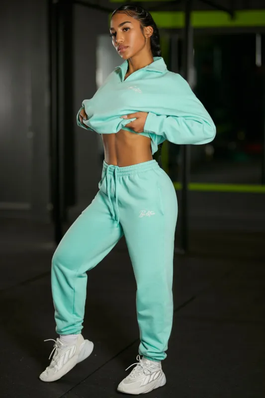 Petite Always Improving - Sweat Pants in Turquoise sold by Bo + Tee