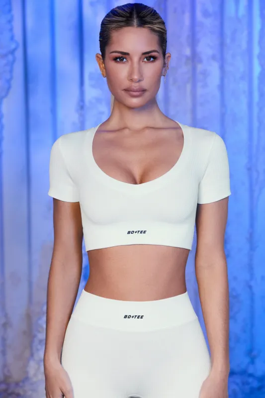 Cooling Off - Crop Top - White sold by Bo + Tee