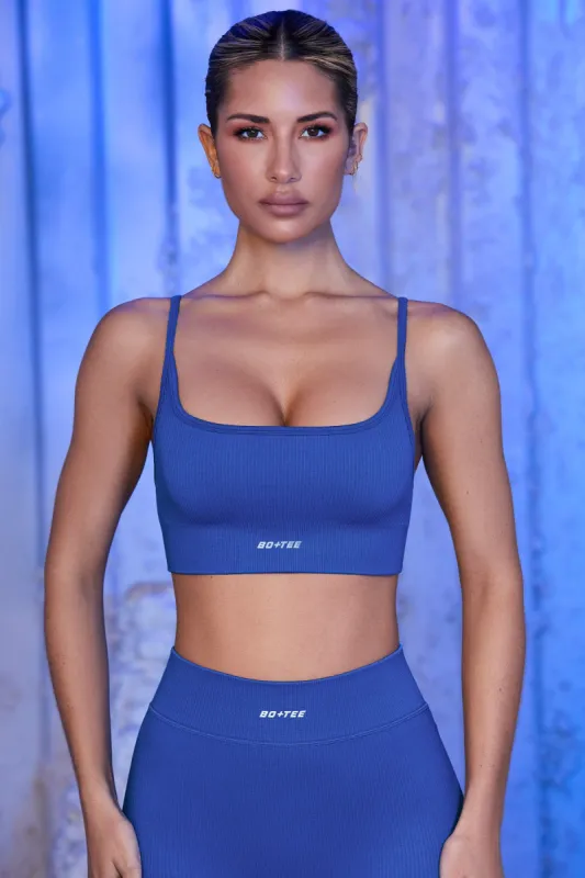 Optimum - Sports Bra - Blue sold by Bo + Tee