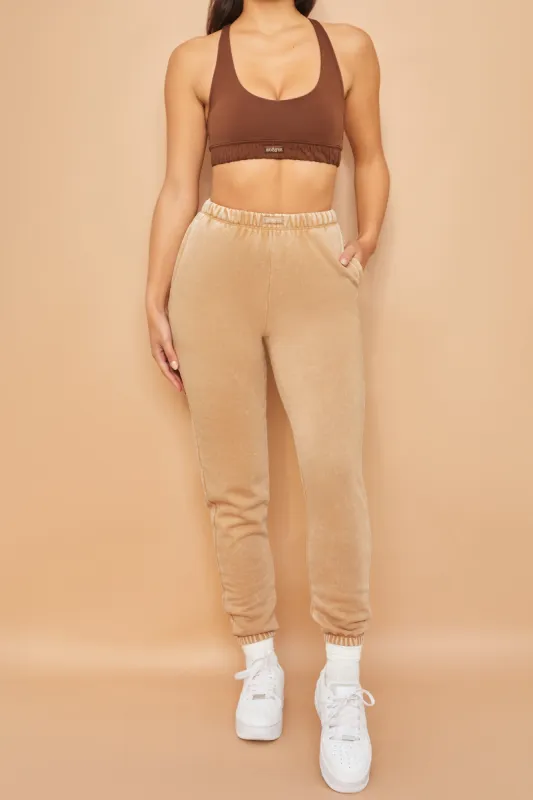 Home Run Petite - Joggers in Beige sold by Bo + Tee