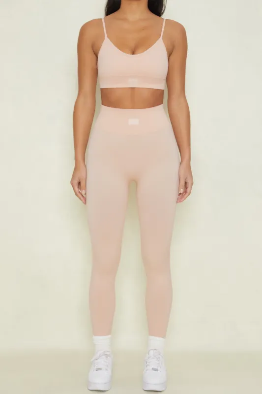 High Impact Petite - Leggings in Blush sold by Bo + Tee