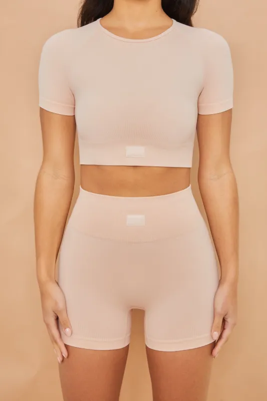Control - Crop Top in Blush sold by Bo + Tee
