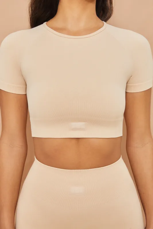 Control - Crop Top in Beige sold by Bo + Tee