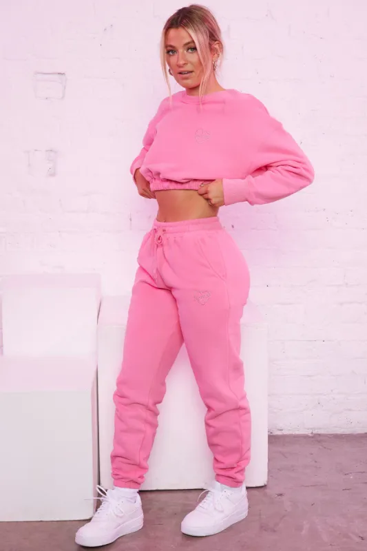 Take Care Petite - Joggers in Candy Pink sold by Bo + Tee